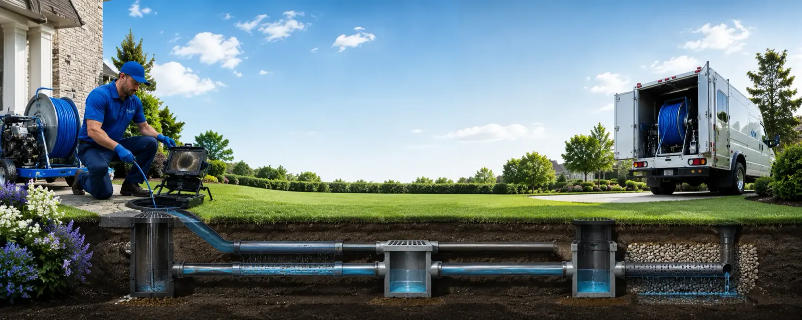 Outdoor drain cleaning information for Mount Nebo, WV